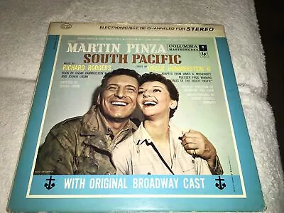 SOUTH PACIFIC Soundtrack -Broadway Cast (Martin Pinza) 12  Vinyl Record LP  • $12.99