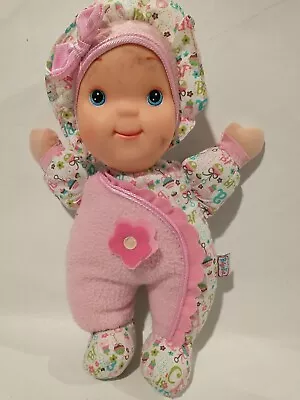 Lullabye Baby Baby's First Doll Soft Body Pink Bow Flower Musical 12  • $22.26