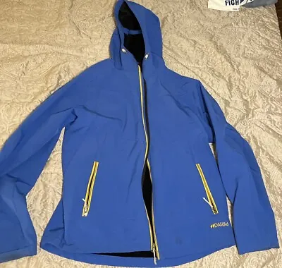 Double Diamond Mens Blue Full Zip Hooded Jacket Coat - Size XL • $11.99