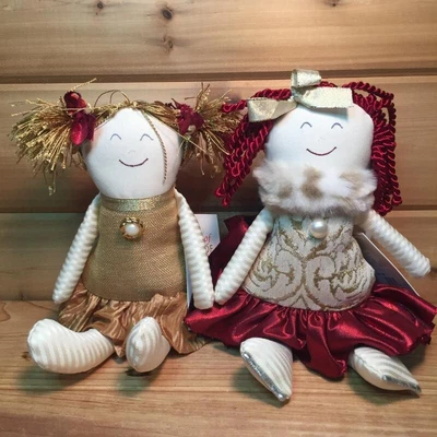 $44.95 • Buy Woof & Poof  Christmas Angels  15  Bean Bag Dolls  2015 Original Tags  Lot Of 2