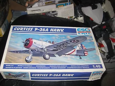 MIB Parts Sealed Curtiss P-36A Hawk By ESCI/ERTL In 1/48 Scale • $39.99