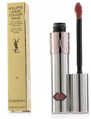 YSL Volupte Liquid Colour Balm - # 12 Chase Me Nude 6ml • £12.40