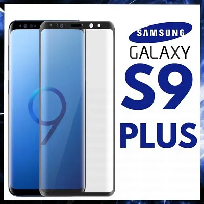 For SAMSUNG GALAXY S9 PLUS CURVED SCREEN PROTECTOR 9D FULL COVER GORILLA GLASS • $11.39