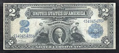 Fr. 249 1899 $2 “mini Porthole” Silver Certificate Currency Note Very Fine • $399.95