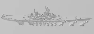 Iowa - US Navy - Rotating Turret - Wargaming - Naval Miniature • $18