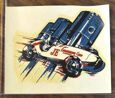 JE PISTONS Vintage Water DECAL Auto Racing INDY CAR Hot Rod Speed Engine Parts • $19.99