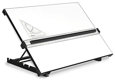 £74.99 • Buy A3 A2 Drawing Board With PARALLEL MOTION & STAND Tilted Architecture WOODEN!