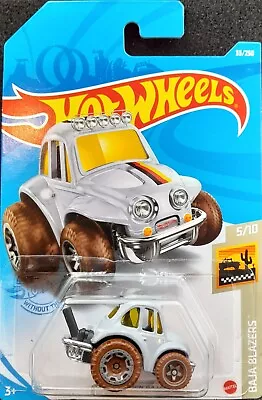 Hot Wheels 2021 '70 Volkswagen Baja Bug Grey #33 Baja Blazers 5/10 New Long Card • $6.95