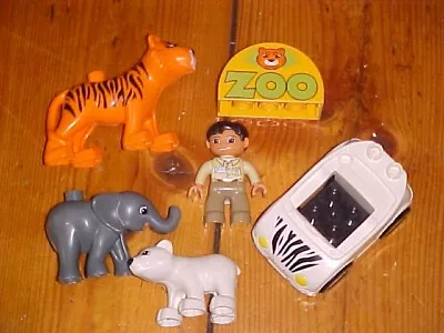 Duplo Circus Pieces Zoo Car Zookeeper Tiger Elephant Polar Bear #7 • $25