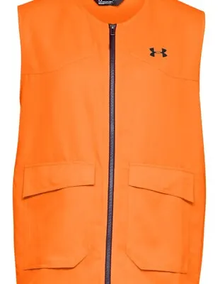 $34.50 • Buy Under Armour UA Men's 1316737 Hunt Storm™ Blaze Orange Field Safety Vest