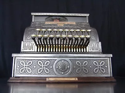 1905 Antique Cast Iron Ionic Pattern National Cash Register / NCR / Till • £5500