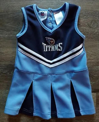 $14.40 • Buy NFL Team Apparel Tennessee Titans Girls Toddler Cheerleader Outfit 2T