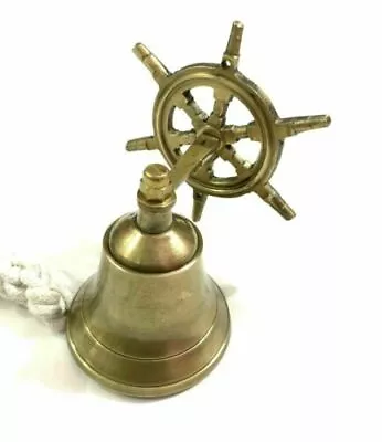 Nautical Door Bell Wall Mounted Door Bell Antique Brass Hanging Bells Gift • $74.25