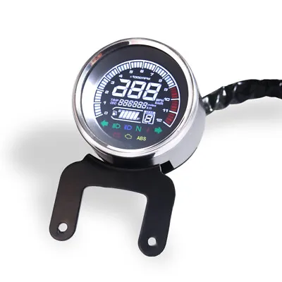 Motorcycle Odometer Speedometer LCD Digital Tachometer Fuel Gauge For Harley KTN • $52.79