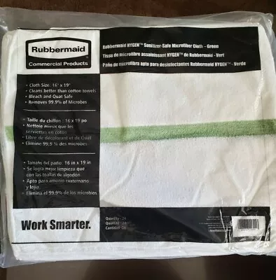 Microfiber Cleaning Towel Cloth Rubbermaid Hygen Large Kitchen 16 X19  Lot Of 24 • $41.99