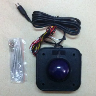 Round 4.5cm Purple PS2 PCB Connector Trackball Mouse With Screws For Arcade MAME • $30.99