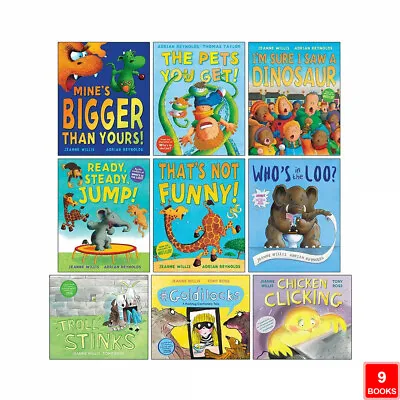 £29.99 • Buy Jeanne Willis 9 Books Collection Set That's Not Funny, Who's In The Loo PB NEW 
