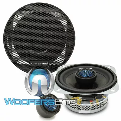 Audiobahn As40q 4  80w Rms 2way Neodymium Tweeters Coaxial Car Speakers Pair New • $49.99