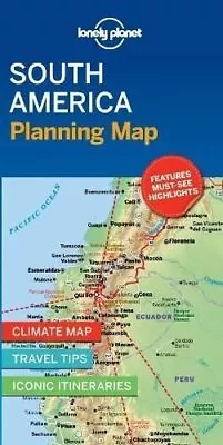 Lonely Planet South America Planning Map By Lonely Planet 9781788686068 • £5.99