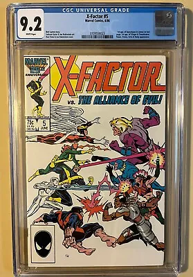 X-Factor #5 CGC Universal 9.2 WHITE Pages - 1st App Apocalypse • $49.99