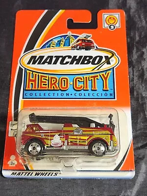 Matchbox Hero City #2 Bucket Fire Engine Truck Red 2003 BX87 • $8.13
