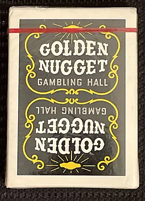 Vintage Golden Nugget Gambling Hall Playing Cards Deck SEALED CELLOPHANE • $500