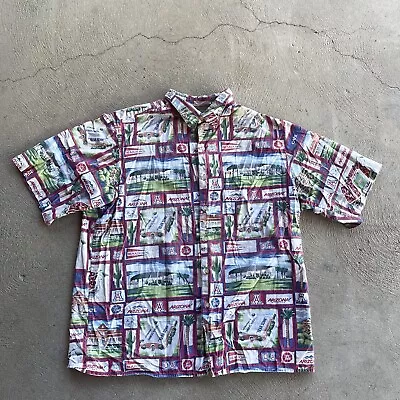 Reyn Spooner Shirt Mens XL Button Up Arizona Wildcats U OF A Reverse Print Rare • $67.39