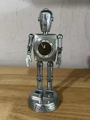 Fossil Stan The Big Tic Man Robot Desk Clock Watch • $84.99