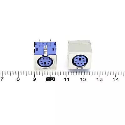 $2.99 • Buy 10Pcs PS2 Plug Jack 6Pin Keyboard Mouse PCB Board Mount Connector Socket