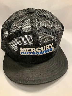 Vintage Mercury Outboards Snapback Patch Hat Trucker Mesh Back Louisville Mfg • $59.99