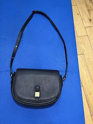 Mulberry Black Leather Medium Crossover Shoulder Bag • £19.99