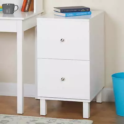 Foster 2 Drawer Vertical Wood File Cabinet White • $171.07