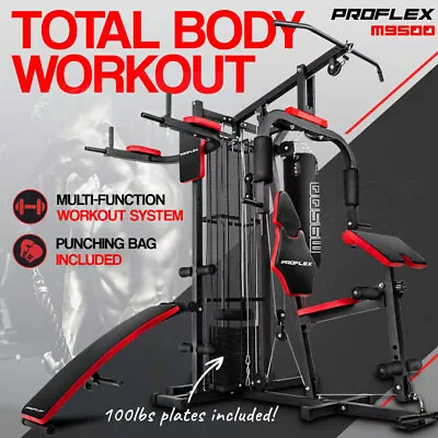 PROFLEX Home Gym Exercise Machine Fitness Equipment Weight Bench Press Station • $1009