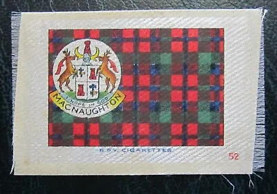 £2.29 • Buy BDV Cigarette Silks Card Post Ww1 Scottish Clans Macnaughton
