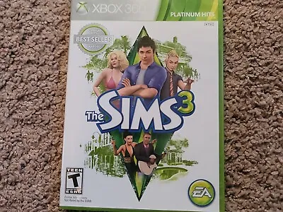 $8 • Buy The Sims 3 Microsoft Xbox 360  Video Game Platinum Hits No Manual
