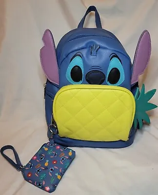 Fast Forward Disney Stitch Blue Pineapple Mini Backpack & Zipper Coin Purse  • $45