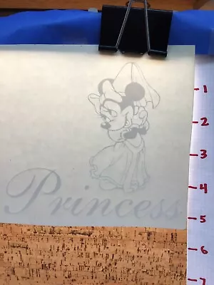 Minnie Mouse    -  White   - Vinyl Transfer Decal - Y7-1.67 • £3.75