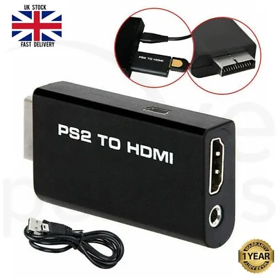 £4.99 • Buy PS2 To HDMI Adapter Converter AV Audio Video Cable Sony PlayStation 2 1080P HDTV