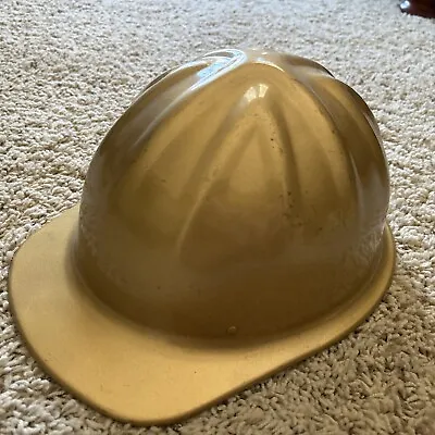 Vintage Aluminum McDonald T Cap Standard Hard Hat MSA Mine Safety Helmet Gold • $29.97