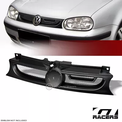 $44 • Buy For 1999-2006 Golf Gti Mk4 Matte Blk Aluminum Mesh Front Bumper Grill Grille ABS