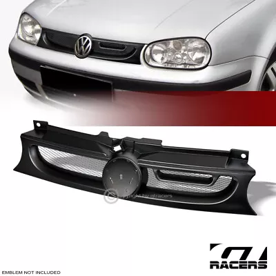 For 1999-2006 Golf Gti Mk4 Matte Blk Aluminum Mesh Front Bumper Grill Grille ABS • $44