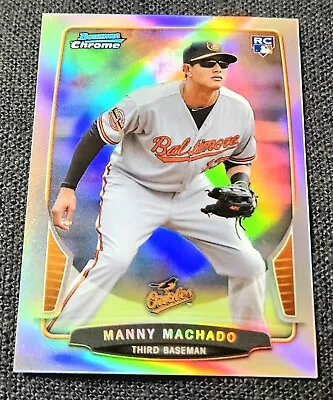 2013 Bowman Chrome Refractor /125 Mini Rookie Manny Machado RC SP #324  • $45