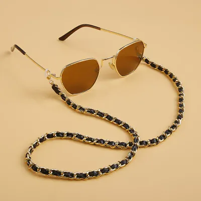 $9.95 • Buy Black & Gold Eyeglasses Chain Sunglasses Chain Glasses Holder Gift For Her