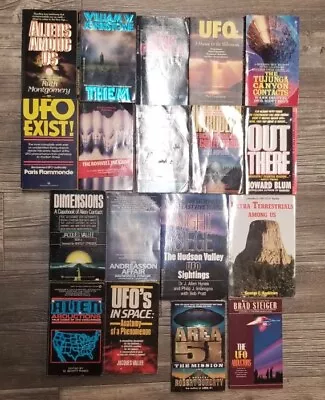 Lot Of 18 Vintage Mass PB UFO Aliens Alien Abduction Contact Abduction  • $55