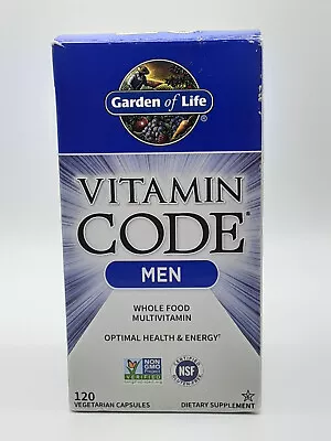 Garden Of Life Vitamin Code Men Multivitamin --120 Vegetarian Caps--Exp: 7/24 • $29.89