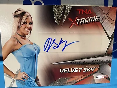 TNA Tristar Xtreme Velvet Sky Auto Autograph #48 • $20