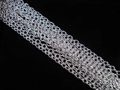 1m Chain Silver Jewellry Jewellery Making DIY Necklaces Bracelets FREE POSTAGE • $6.90