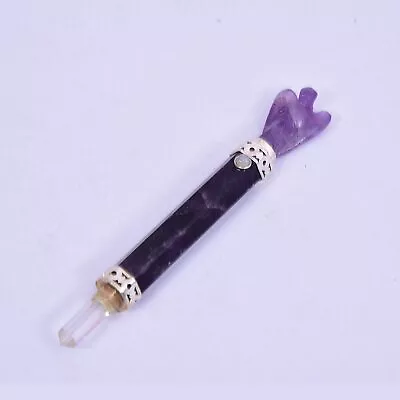 £11.99 • Buy Amethyst Healing Crystal Wand Angel Reiki Wand Chakra & Meditation Feng Shui 