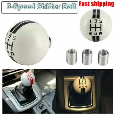 White 5 Speed Gear Shift Knob Shifter Boot Lever Fits Ford Shelby Mustang GT500 • $17.09