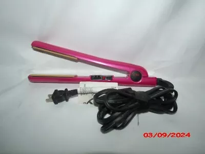 Chi Air  Expert Classic Tourmaline Ceramic Hair Straightener 1  Flat Iron Pink • $20